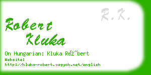 robert kluka business card